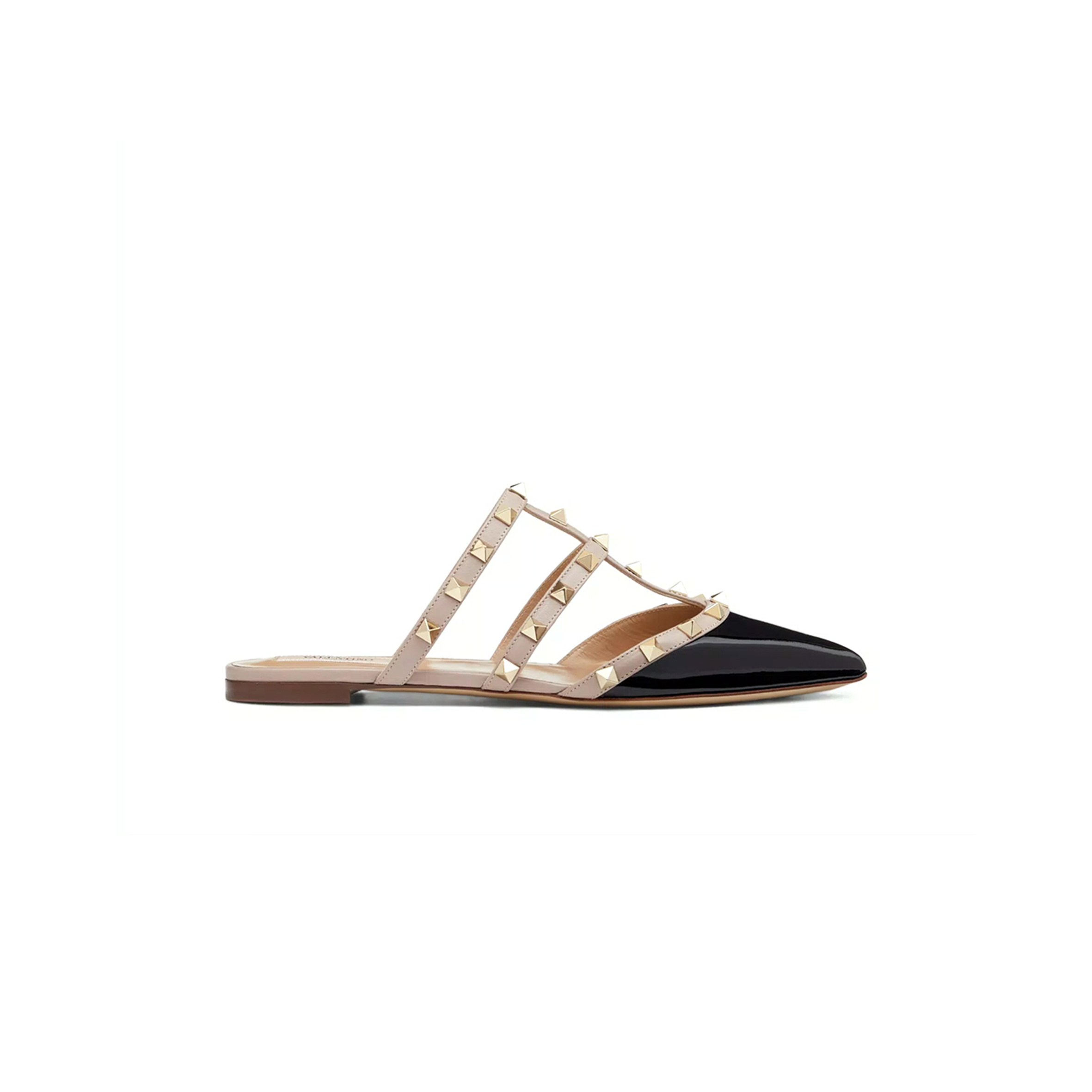 VALENTINO ROCKSTUD PATENT-LEATHER MULE 5W2S0H15VNW_N91